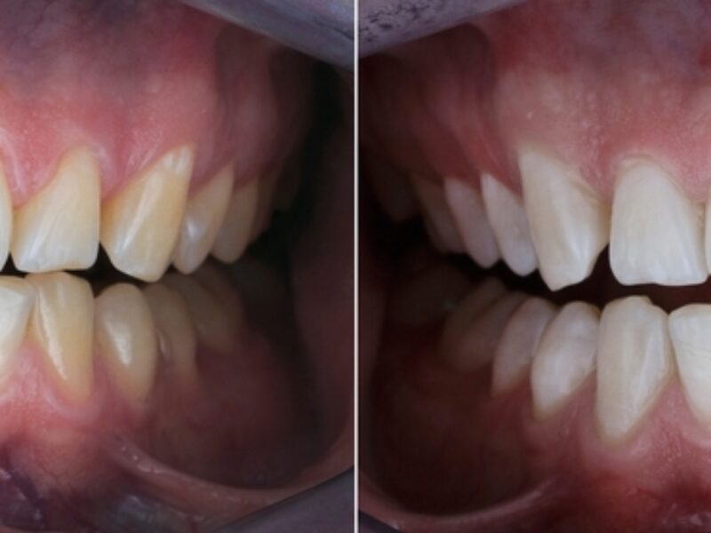 Dental,Photo,Comparison,Before,And,After,Teeth,Whitening